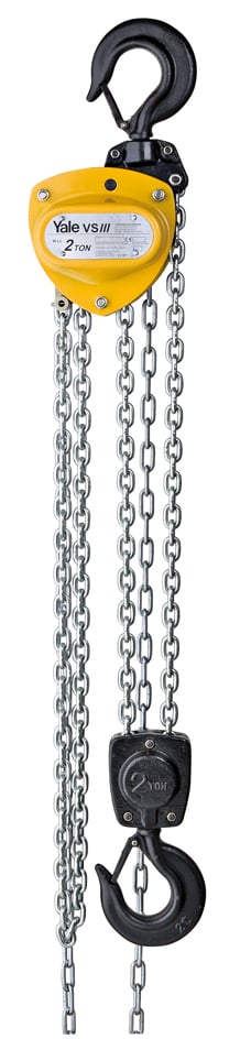 Yale VSIII — vista frontal con cadena de carga
